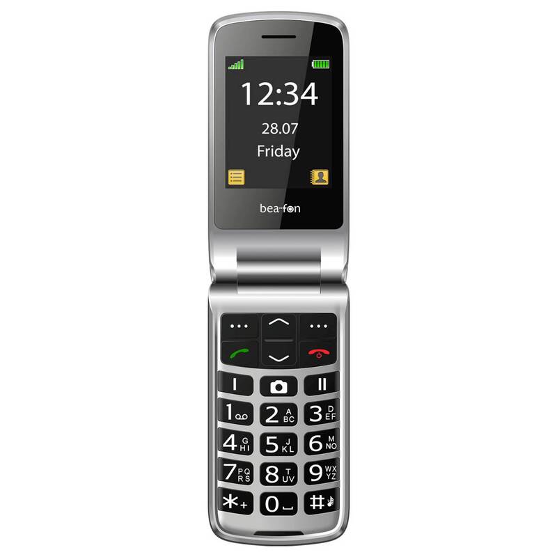 beafon Klapphandy Seniorenhandy Mobiltelefon SL645PLUSLTE Schwarz Silber Station - 9120124823215