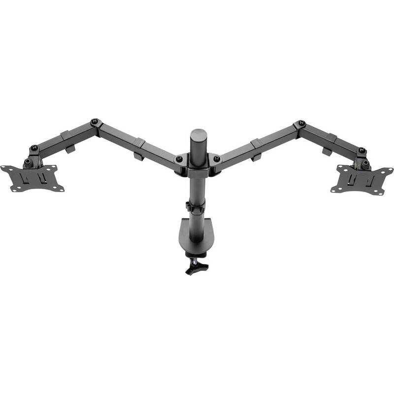 Digitus Monitorhalter Tischhalterung Halterung 2fach 32 Zoll Schwarz drehbar - 4016032465348
