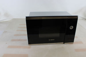 D-Ware Bosch Mikrowelle Einbaugerät Ofen Silber Garraum 20 Liter LCD Timer 800 Watt