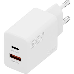 B-Ware Digitus USB Ladegerät DA-10300 20W 1x USB-A 1x USB-C Ladegerät weiß kompakt