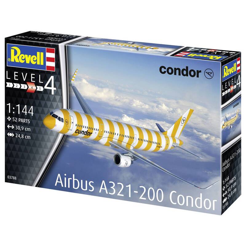 Revell Flugmodell Bausatz Modellbausatz Airbus A321-200 Condor Kunststoffmodell - 4009803003788