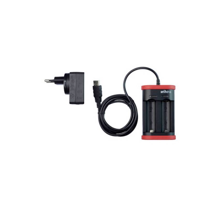 Wiha Ladegerät für Akku Typ 18500 Li-Ion Akkuladegerät Netzstecker Eurostecker - 4010995419158