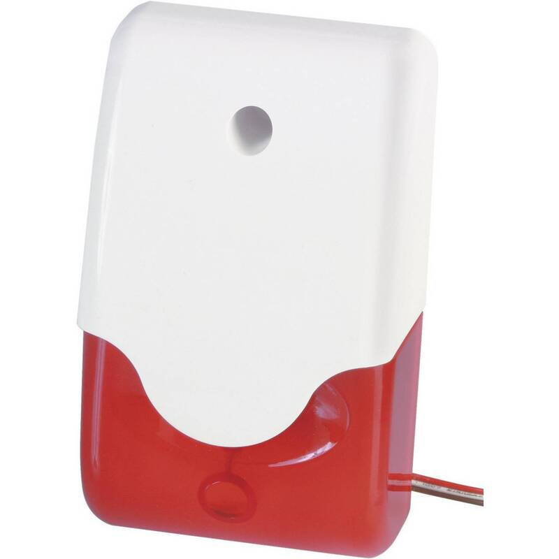 ABUS Alarm-Sirene mit Blitzleuchte 100 dB Rot Innenbereich Außenbereich IP54 12V - 4043158008746