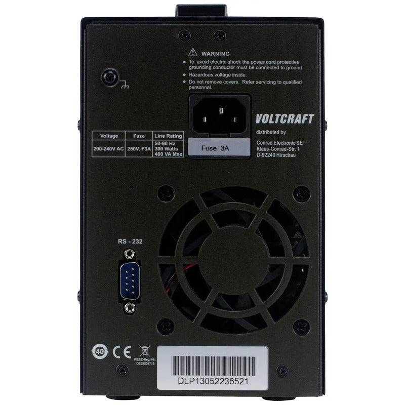 VOLTCRAFT Labornetzteil Netzgerät DLP-1305 Stromversorgung USB Kabel Sicherung - 4064161230412