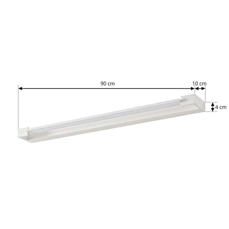 Arcchio Wandleuchte Wandlampe LED Jora weiß IP44 Feuchtraum Badleuchte 90 cm - 4251096591705
