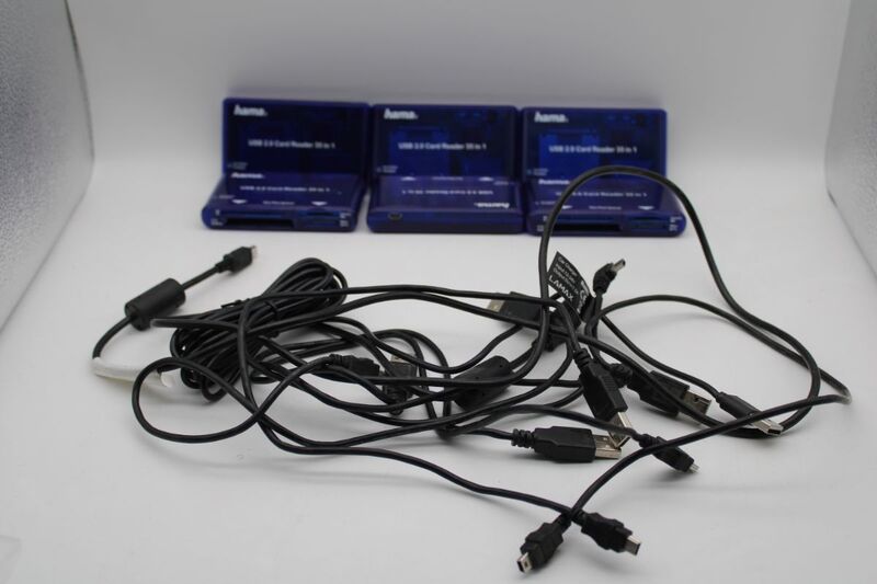 Hama USB Kartenleser 35in1 Kartenlesegerät für alle gängigen Speicherkarten blau - 4007249553485