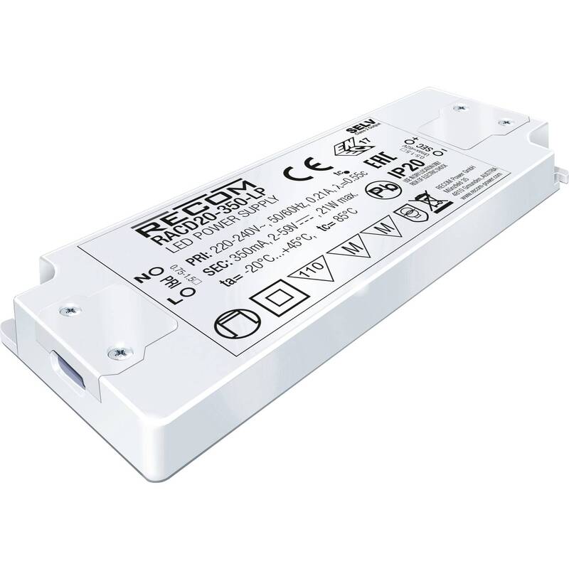 RECOM LED-Treiber 20W 500mA 2-40V DC Stromversorgung für Beleuchtungssysteme - 2050006595275