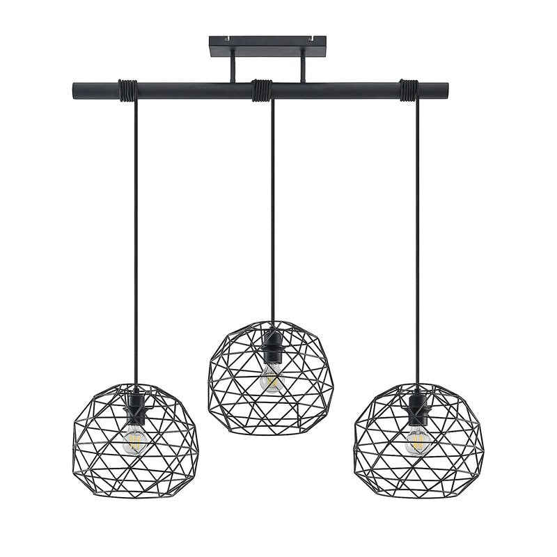 Lindby Paridimo Hängelampe Hängeleuchte Pendellampe Lampe Leuchte Stahl 3 flg. - 4251911737950