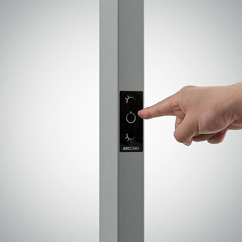 Arcchio Stehleuchte Standlampe LED Logan Sensor Dimmer silber universalweiß - 4251096599688