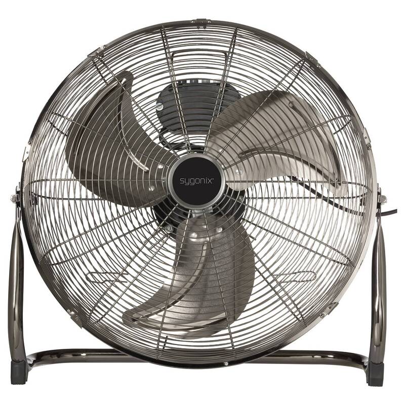 Sygonix Bodenventilator 120 W 540 mm 3 Geschwindigkeitsstufen Schwarz - 4064161342566