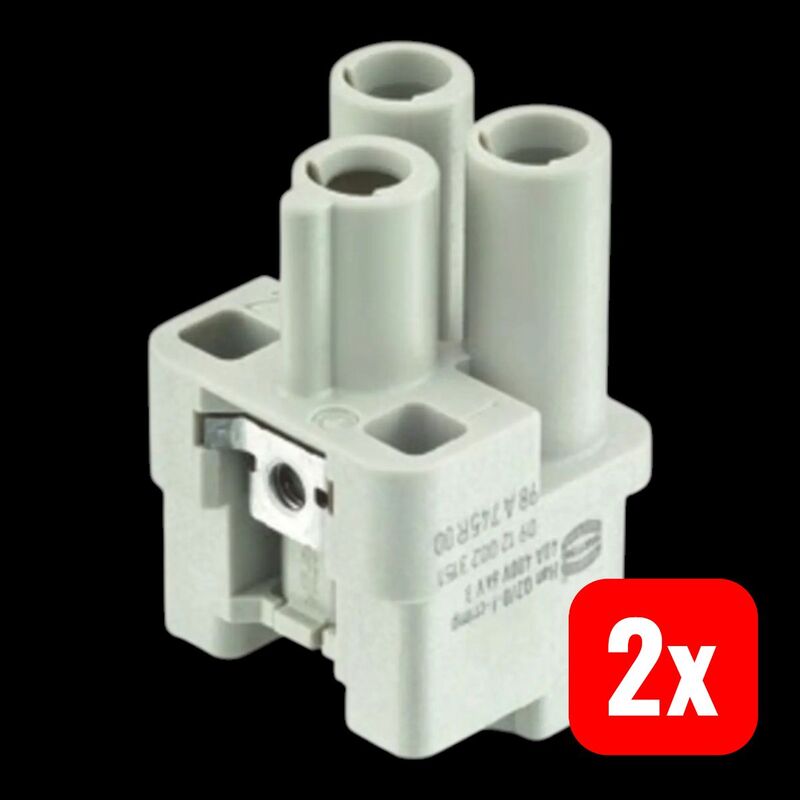 Harting Buchseneinsatz 09120023151 Crimp 2-polig PE Polycarbonat kieselgrau 1 - 2050006164327