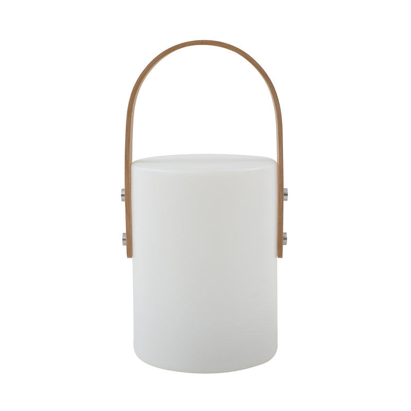 Lindby LED Akku Außentischleuchte Juria Gartenleuchte dimmbar IP44 weiß 35,5cm - 4251911774092