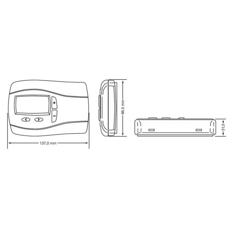 Eberle Controls Funk-Raumthermostat ECO INSTAT+ 868MHz IP30 Temperaturregler - 4017254153709