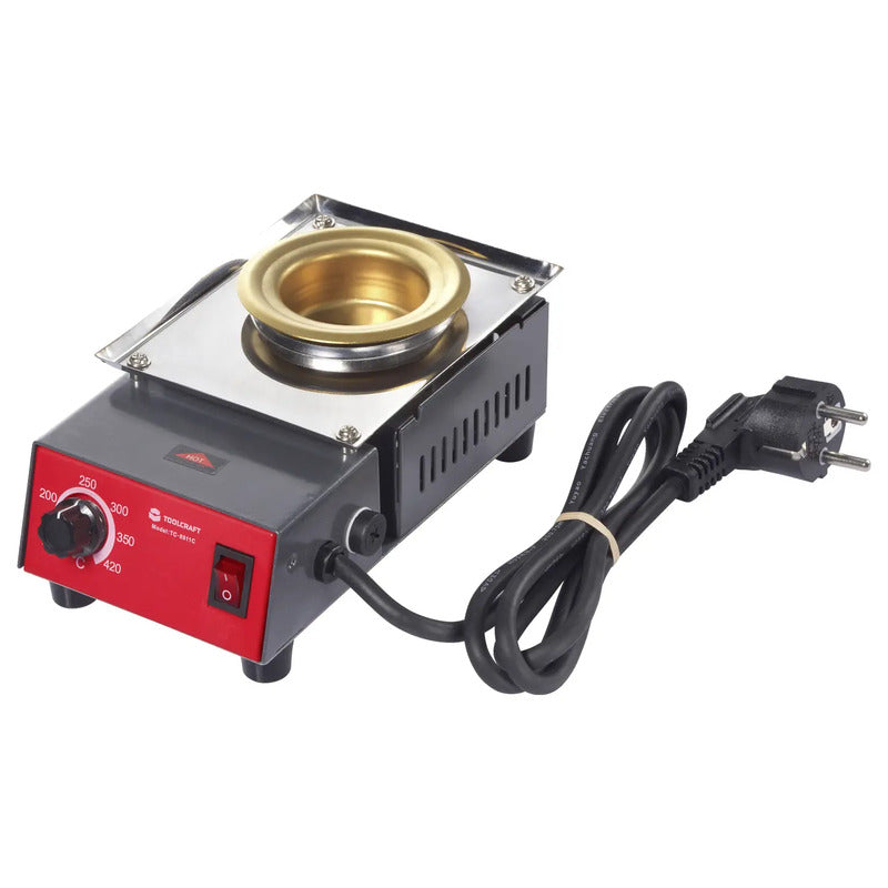 Toolcraft Lötbad TC-8911C 200W 420°C Löten Heißbad Lötkolben 300g netzbetrieben - 4064161503158