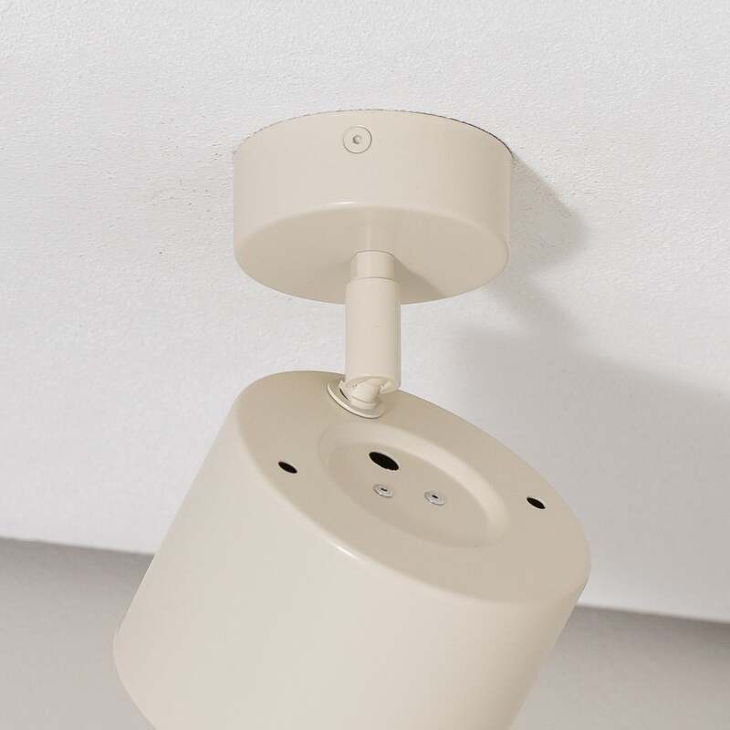 Deckenstrahler Chloe GU10 dimmbar creme Stahl 16cm verstellbar für Wohnräume - 5902553234930