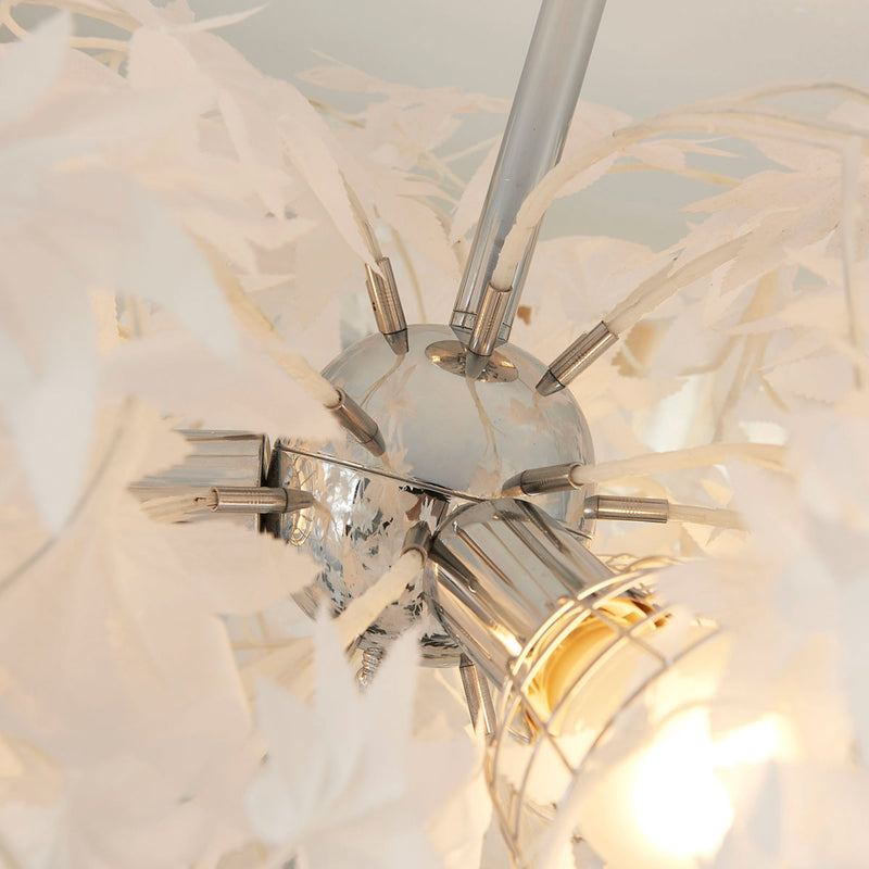 Lindby Deckenlampe Deckenleuchte Maple LED Lampe dimmbar chrom weiß Ø 70 cm - 4251096527490