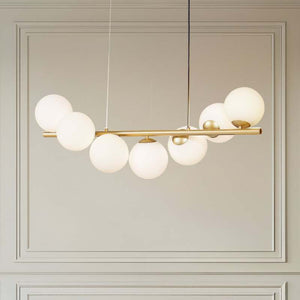 B-Ware Lucande Hängeleuchte Isandro LED Hängelampe Pendelleuchte dimmbar gold 95cm