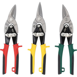 B-Ware KS Tools Hebel-Blechdurchgangsschere 3-teilig selbstöffnender Griff gezahnte