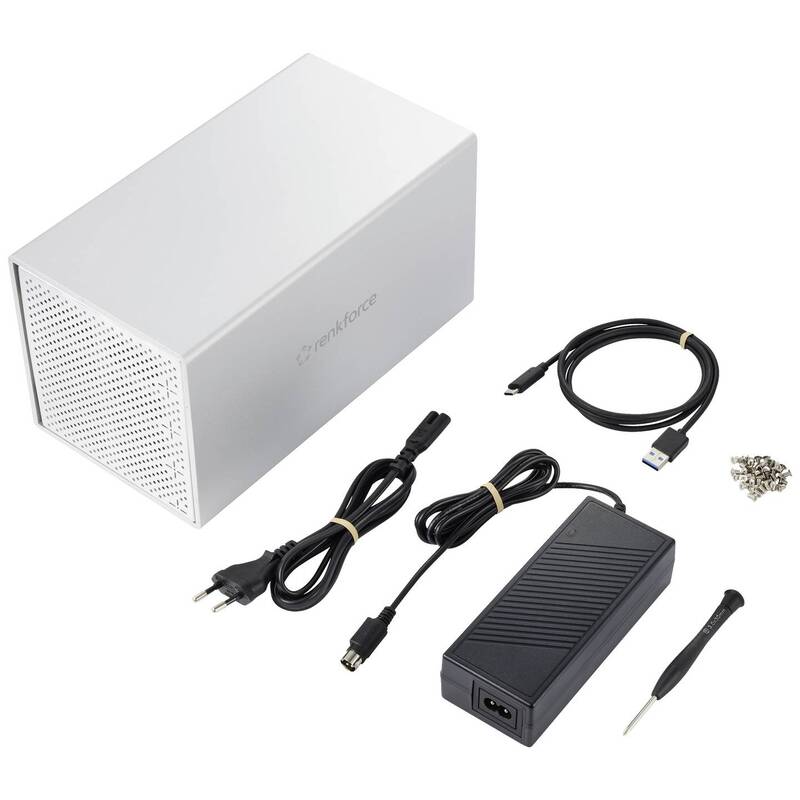 Renkforce RF-5587610 SATA-Festplatten-Gehäuse Anzahl Festplatteneinschübe: 4 Bay - 4064161246826