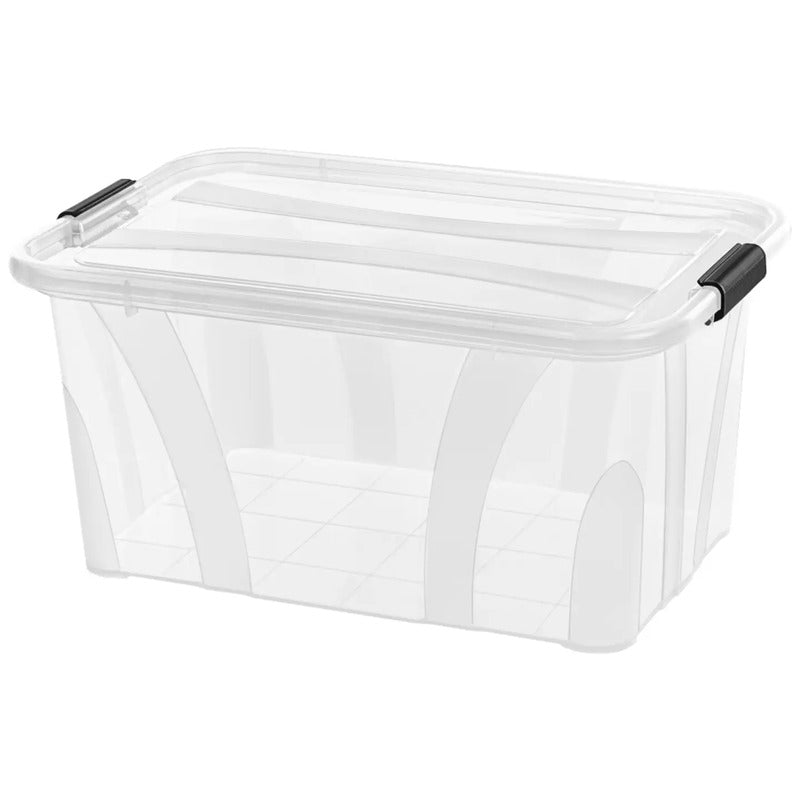 Siena HOME Aufbewahrungsbox Anzio Transparent 14 l 385x185x254 mm 4 St. - 4019111528415