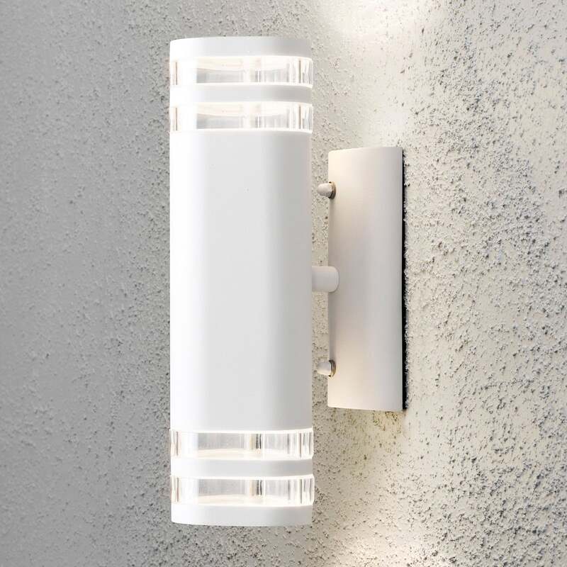 Konstsmide Außenwandleuchte Modena 2-flammig LED Wandleuchte Gartenlampe weiß - 7318307516258