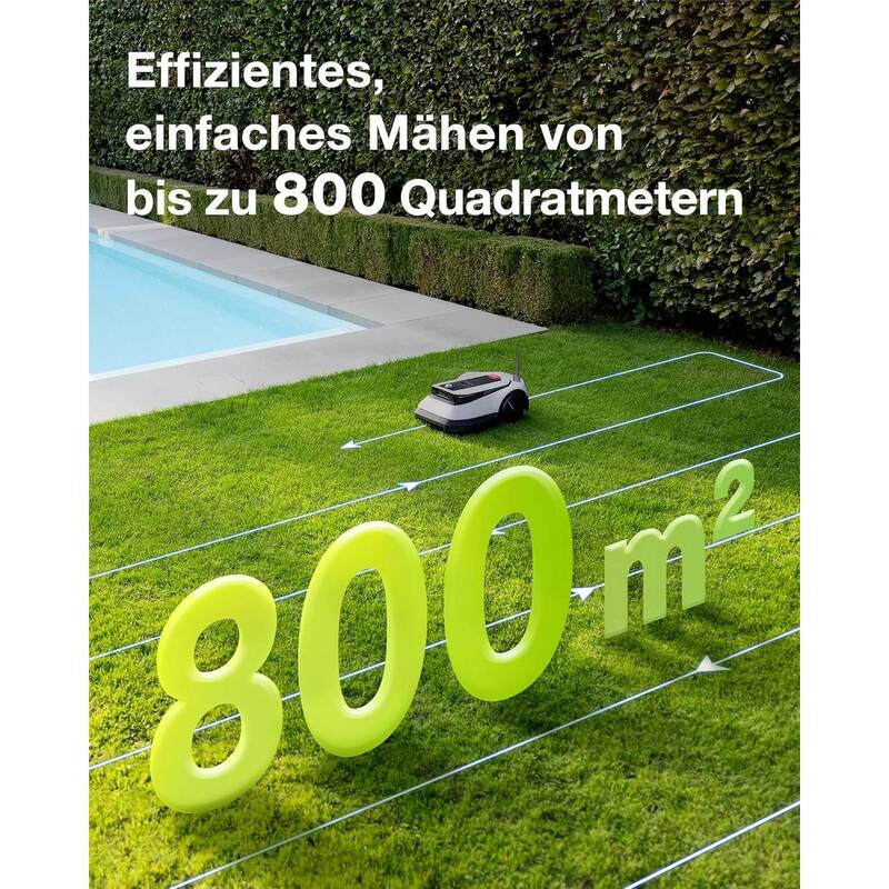 Ecovacs GOAT G1-800 Mähroboter Li-Ion 21V 4Ah 220mm Schnittbreite 3-6cm Höhe - 6970135031160