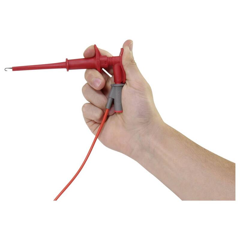 Voltcraft Messleitungs-Set MLSet-100 Krokoklemmen Prüfspitze 4mm 1,2m Rot - 4064161503592