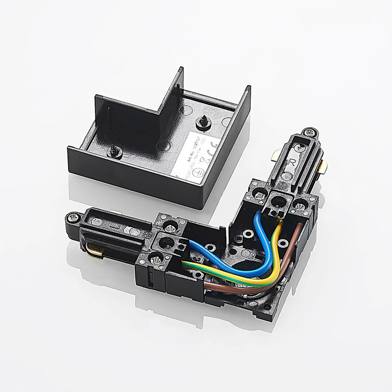 Lindby Eckverbinder Linaro schwarz 1-Phasen-System 6,5x6,5 cm Kunststoff - 4251911701265