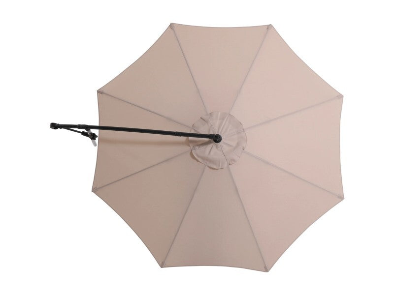 Ampelschirm Alvarado Gartenmöbel Sonnenschirm beige Ø300cm mit Kurbelmechanismus - 4007876500173
