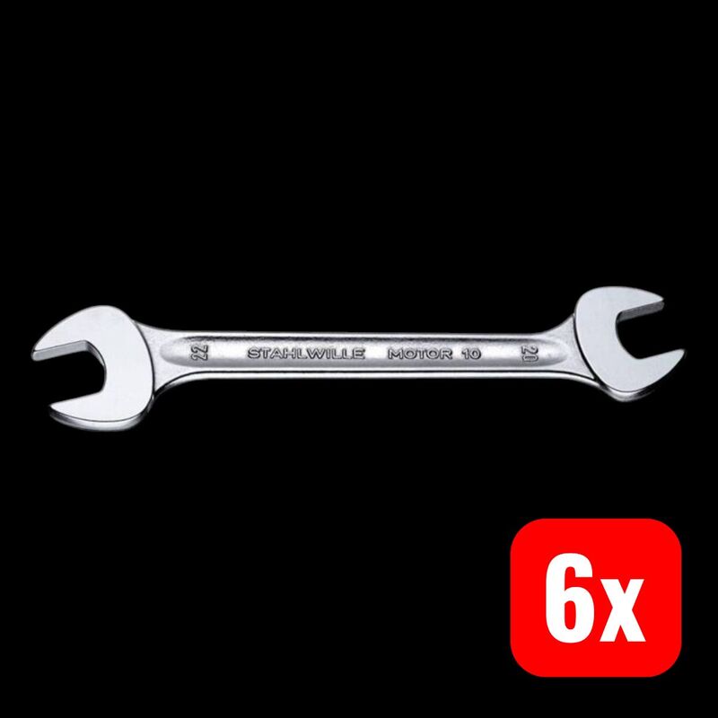 Stahlwille Doppel-Maulschlüssel 1/2" 9/16" Schlüsselweite Chrom-Stahllegierung - 4018754019762