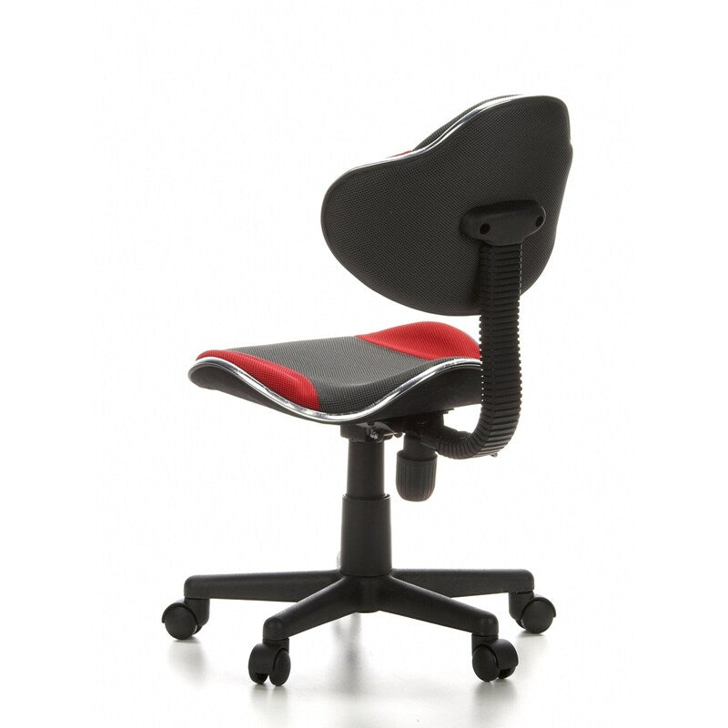 hjh OFFICE Kinderschreibtischstuhl Kinderstuhl KIDDY GTI-2 Stuhl Stoff grau rot  - 4260182531136