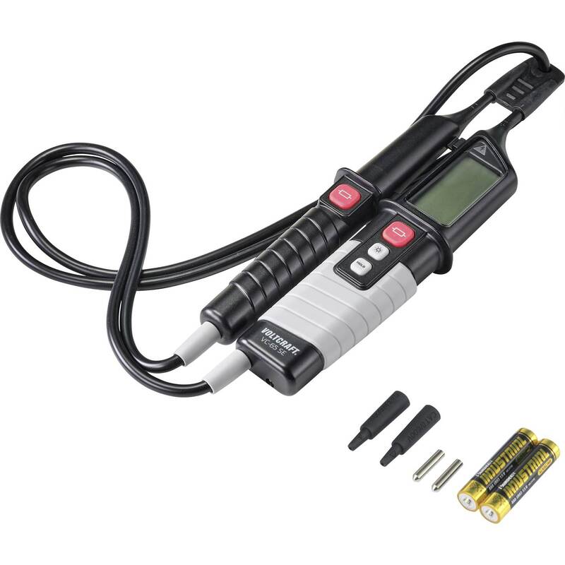VOLTCRAFT VC-65 SE Zweipoliger Spannungsprüfer CATIII 1000V CATIV 600V Akustik - 4064161183756
