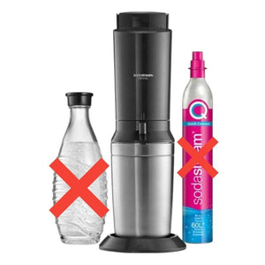 D-Ware SodaStream Trinkwassersprudler Crystal 3.0 schwarz Wassersprudler 615ml