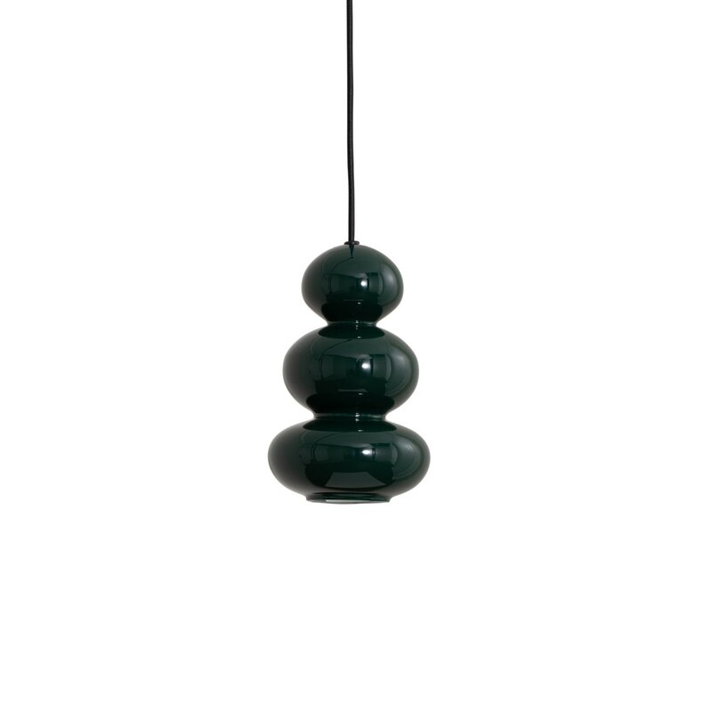 Oman Hängeleuchte Pendelleuchte Glas dunkelgrün glänzend Glasleuchte 14 cm - 5902553240207