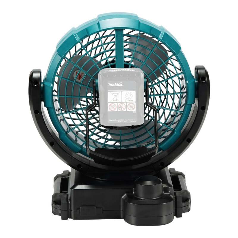 Makita Akku-Lüfter Standventilator mit Oszillation 3 Stufen Kunststoff türkis - 0088381865005