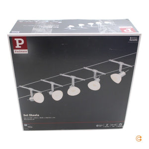 B-Ware Paulmann Sheela Seilsystem 5fl. Seillampe Seilleuchte Lampenseil SIEHE TEXT/FOTO