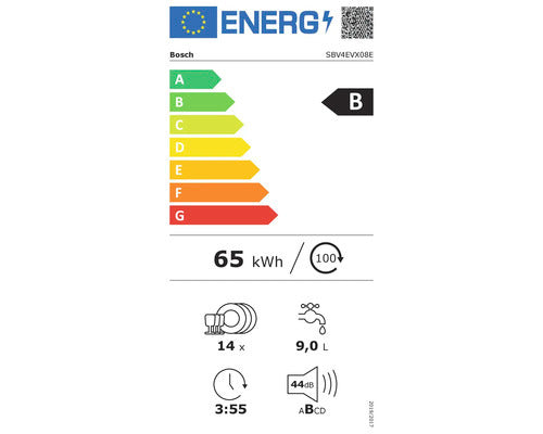 Bosch Geschirrspüler vollintegriert SBV4EVX08E 14 Maßgedecke 9l 44dB Home - 4242005456208