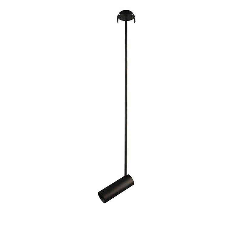 NOVA LUCE Pendelleuchte Hängelampe BRANDO Schwarz Einbauleuchte Alu GU10 LED - 5212017410542