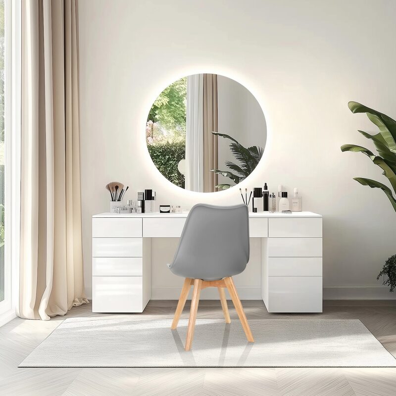 hjh OFFICE Besucherstuhl Schalenstuhl SCANDI Esszimmerstuhl Kunststoff grau 4er - 4064323007142