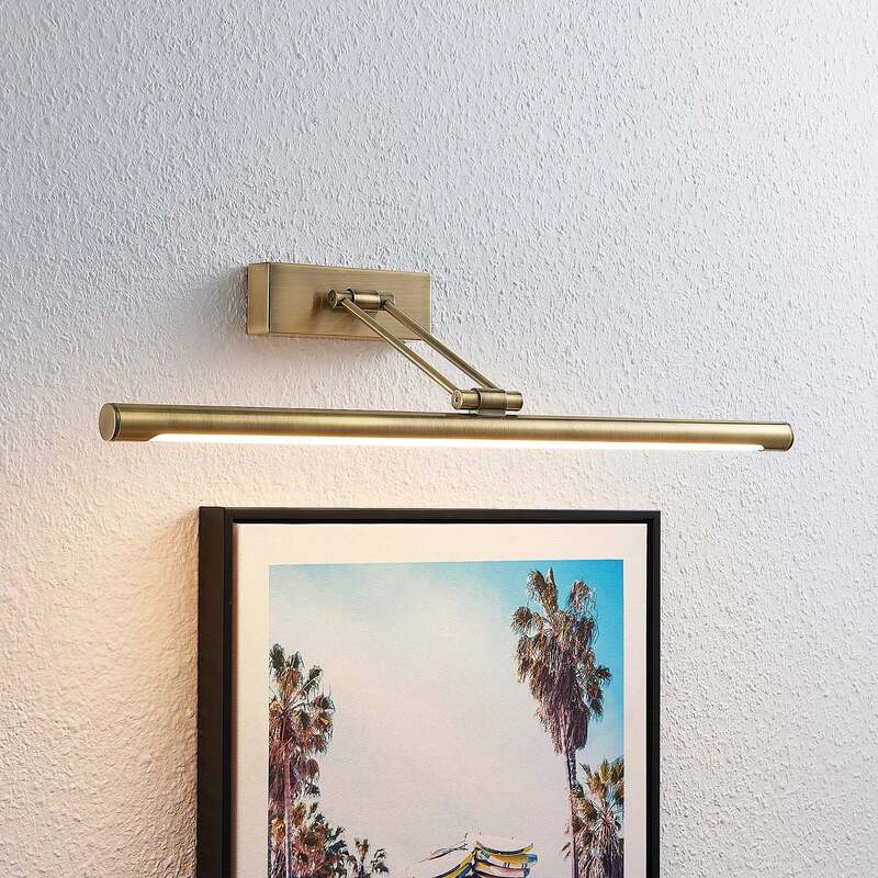 Lucande Wandleuchte Bilderleuchte Dimitrij LED Lampe Messing 54cm warmweiß 691lm - 4251096574364