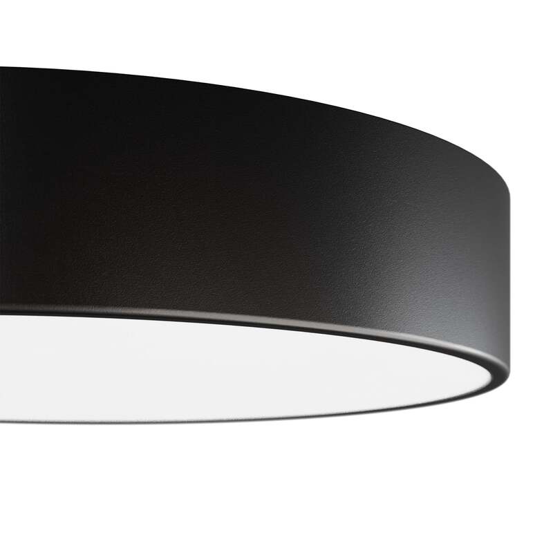 Temar Deckenlampe Cleo 400 LED Lampe Bewegungsmelder IP54 schwarz Ø40cm Metall - 5907623600059