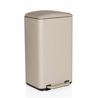 C-Ware Mülleimer CLEAN BEVA 30L beige hjh OFFICE mit Soft Close Deckel 62cm hoch