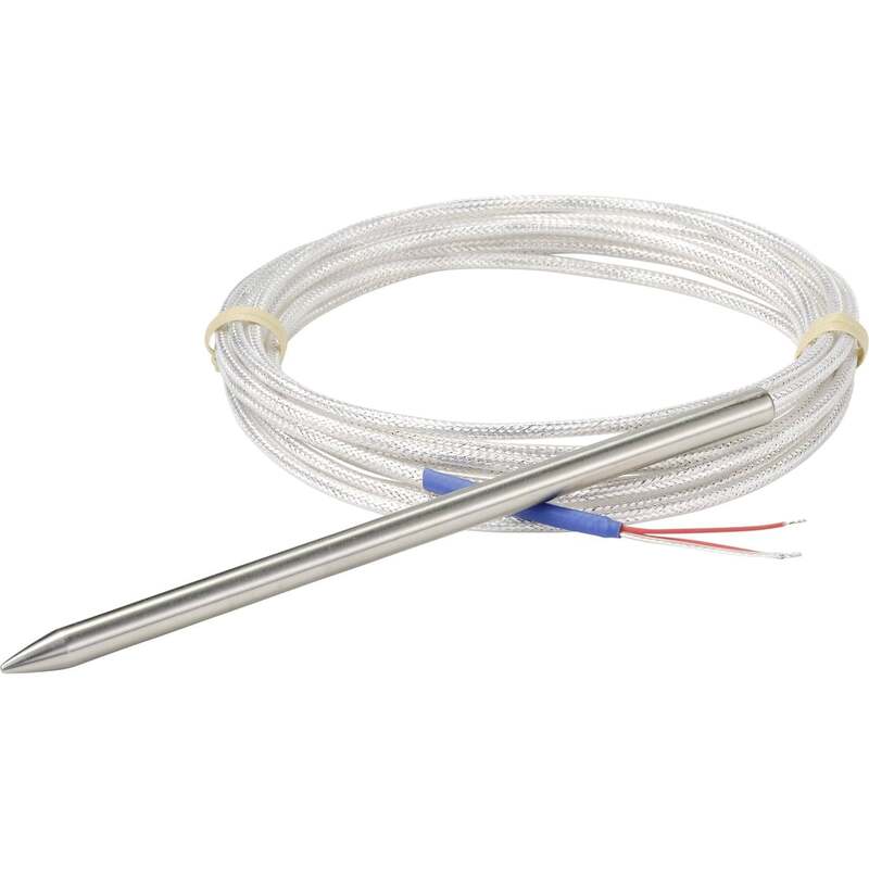 TRU COMPONENTS Temperaturfühler Widerstandssensor PT100 Kabel Edelstahl - 4064161192222