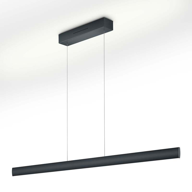 Knapstein Hängeleuchte Pendelleuchte LED Runa dimmbar schwarz Metall 132 cm - 4250035826656
