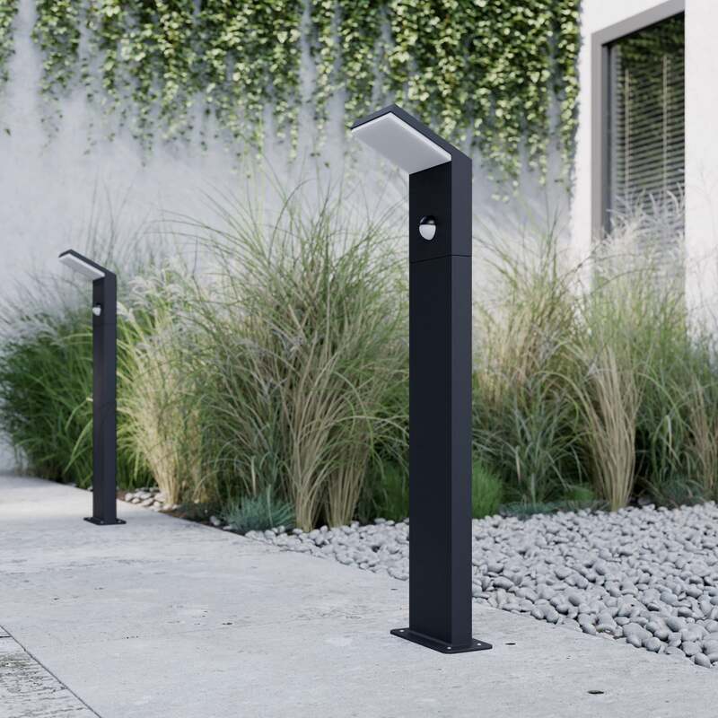 Lucande Grafitgraue LED-Wegeleuchte Außenleuchte Lampe Leuchte Nevio Gartenlampe - 6291106557091
