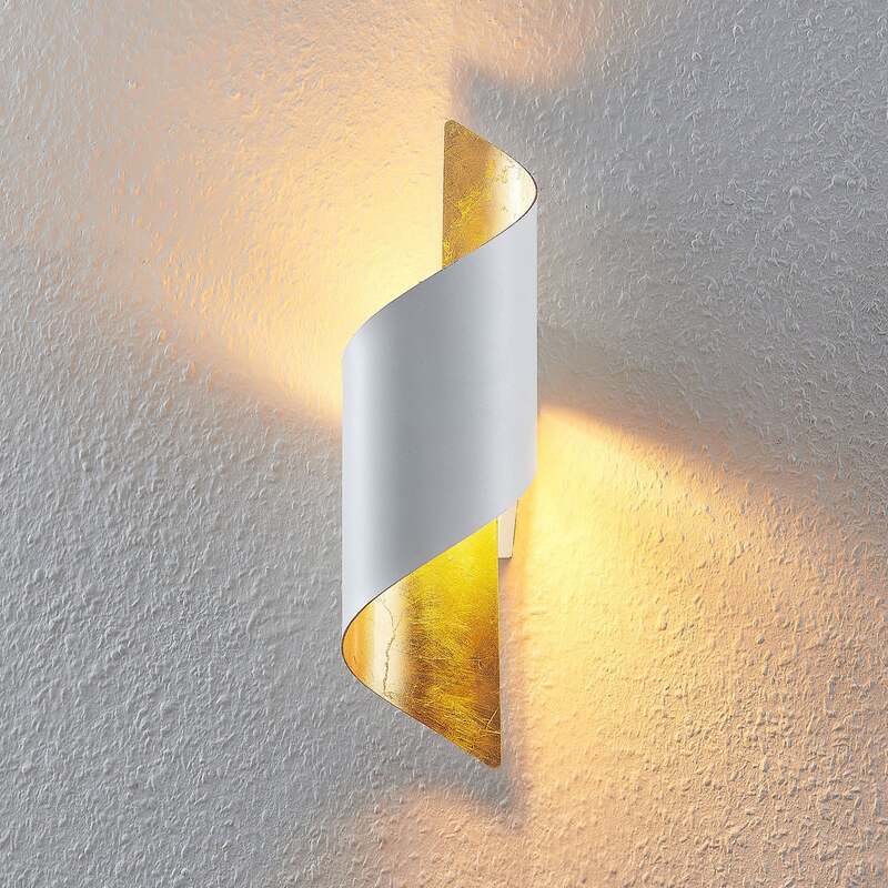 Lindby Wandleuchte Desirio LED Wandlampe dimmbar Akzentbeleuchtung weiß gold - 4251911712827