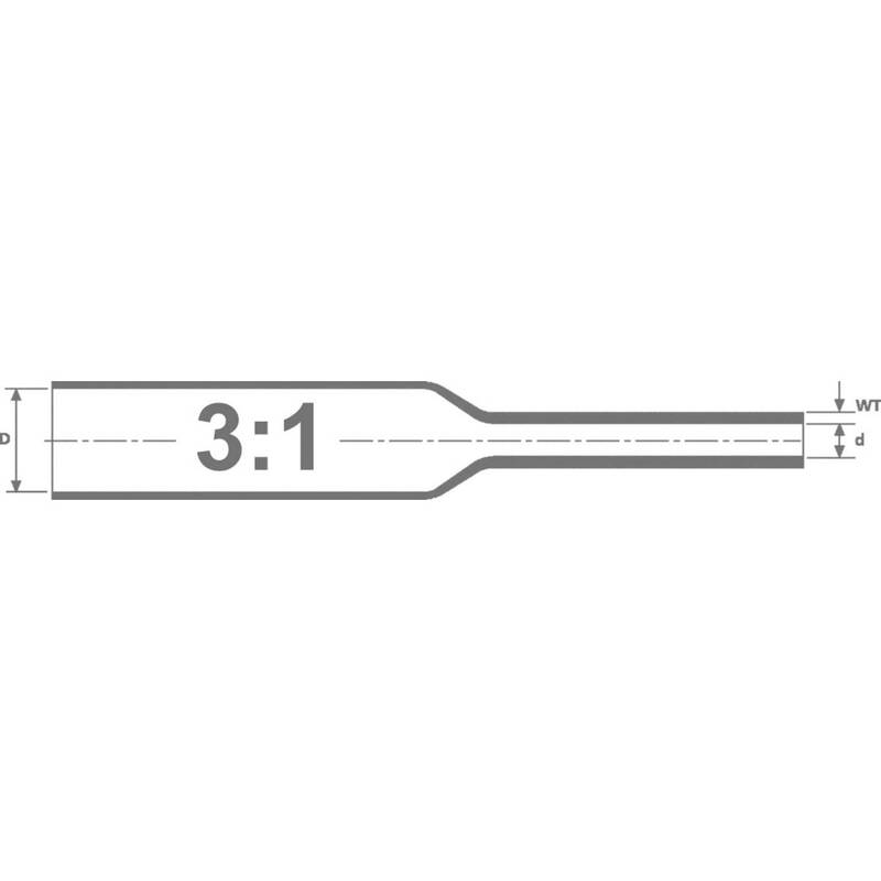 HellermannTyton Schrumpfschlauch Tubing Kabelschutz 308-31800 Schwarz - 4031026218908