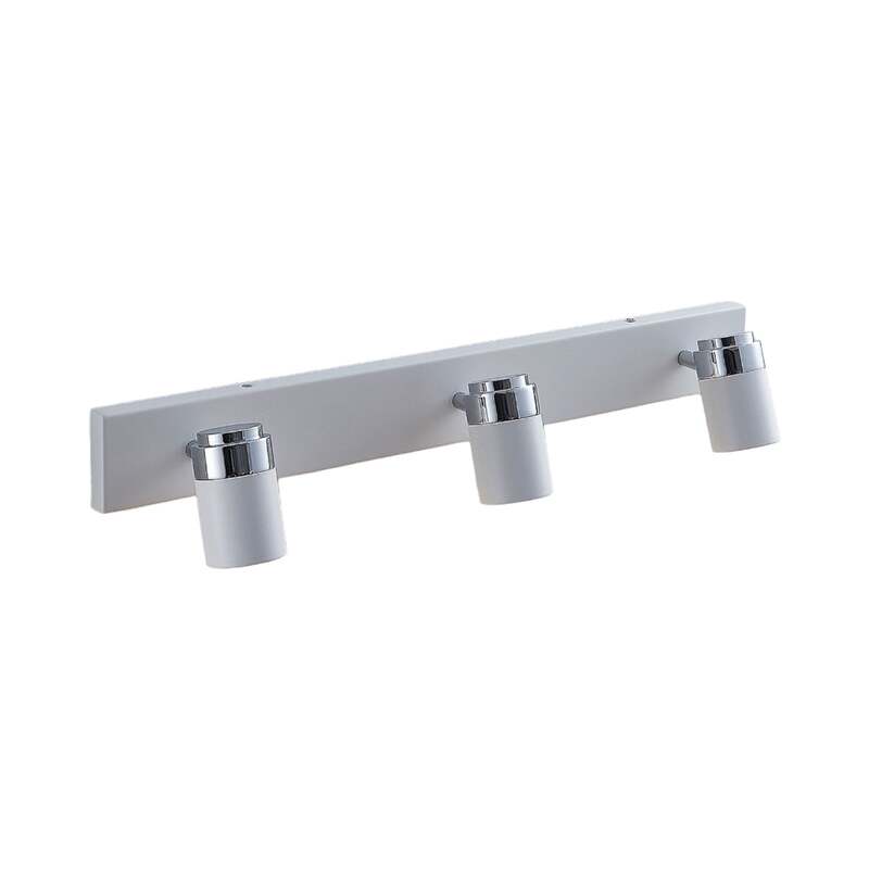 Lindby Deckenleuchte Strahler Kardo LED Lampe dimmbar IP44 chrom weiß 3-flammig - 4251096544367