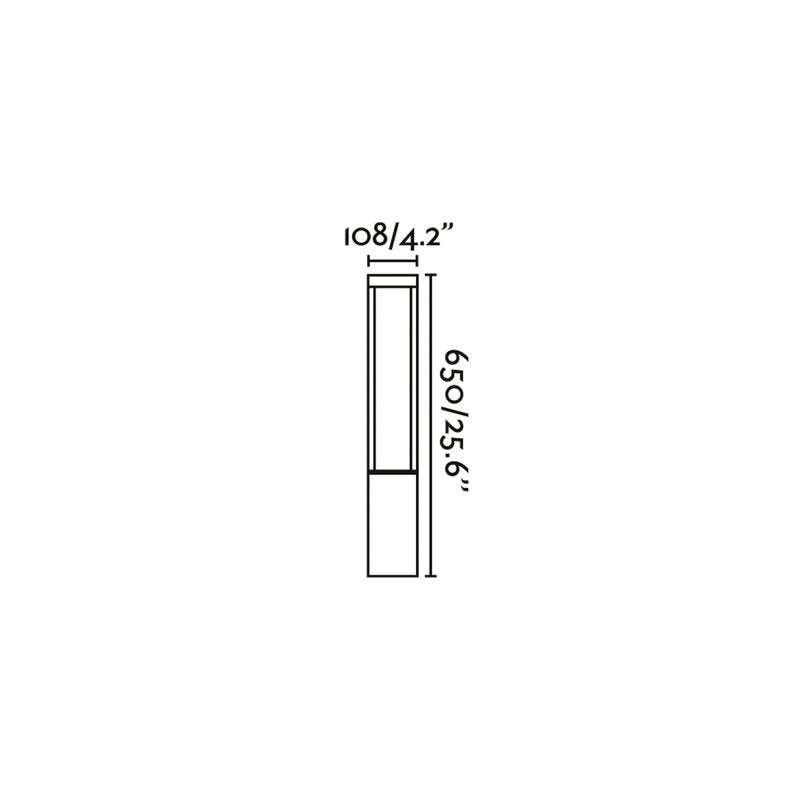 Agra Wegeleuchte Wegelampe LED Aluminium Glas rostbraun Außenleuchte Beleuchtung - 8421776023987