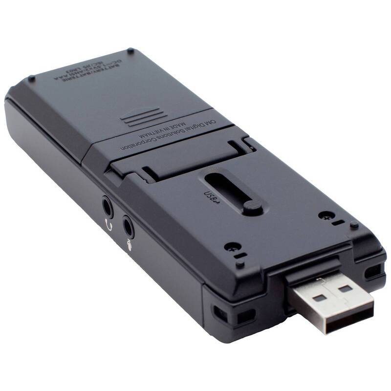 OM System Diktiergerät WS-883 Aufnahmegerät 2080 Minuten Schwarz 4GB USB - 4545350055912